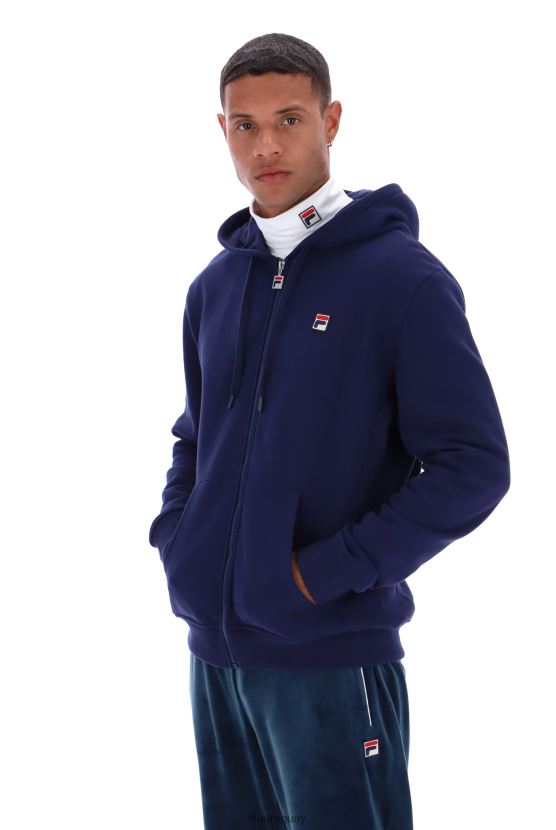 FILA sudadera con capucha lucian esencial con paneles laterales de canalé fila 6L8PR23276