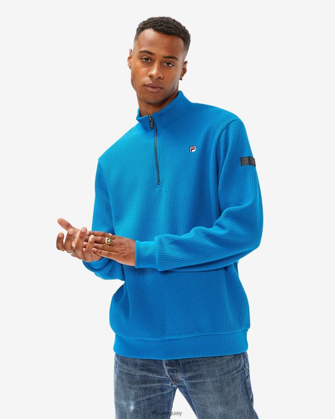 Míkonos azul FILA insignia de hombre azul mykonos 2.0 qtr zip fila 6L8PR22628
