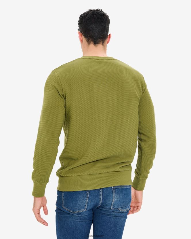 aceituna FILA fila savian con cuello en v verde oliva para hombre 6L8PR22634