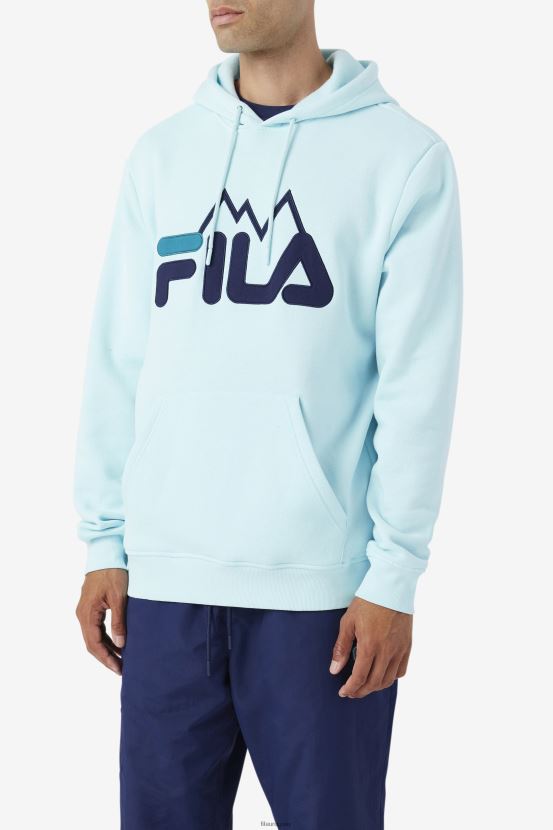agua helada/azul marino/lago profundo FILA fila iced aqua/navy/deep lake nan sudadera con capucha 6L8PR2544