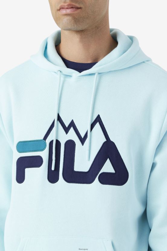 agua helada/azul marino/lago profundo FILA fila iced aqua/navy/deep lake nan sudadera con capucha 6L8PR2544