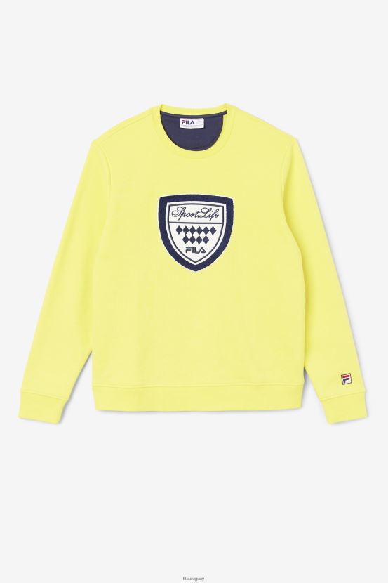 amarillo/azul marino/gardenia FILA fila kush crew amarillo/navy/gardenia 6L8PR2554