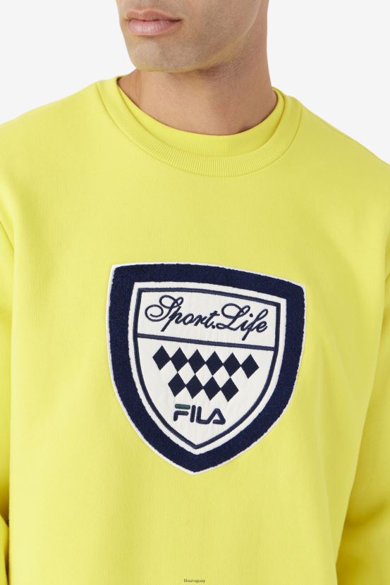 amarillo/azul marino/gardenia FILA fila kush crew amarillo/navy/gardenia 6L8PR2554