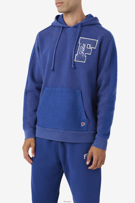 azul/gardenia FILA sudadera con capucha bryson vintage wash fila azul/gardenia 6L8PR2518