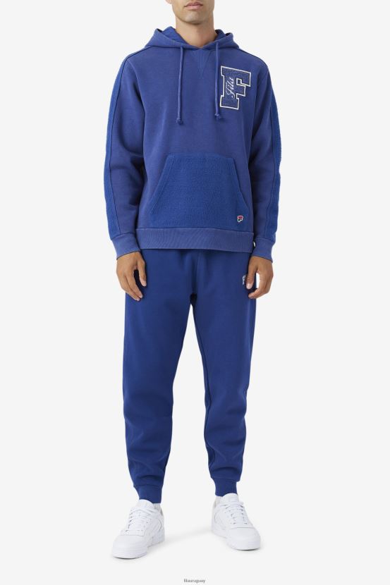 azul/gardenia FILA sudadera con capucha bryson vintage wash fila azul/gardenia 6L8PR2518