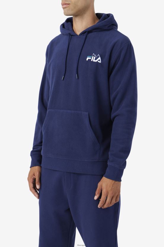 azul marino/blanco/lago profundo FILA sudadera con capucha dinn azul marino/blanco/deep lake fila 6L8PR2551