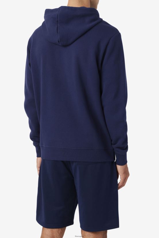azul marino/blanco/rojo FILA sudadera con capucha samari azul marino/blanco/rojo fila 6L8PR2491