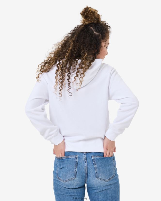 blanco FILA capucha fila unisex aniversario blanca 6L8PR22619