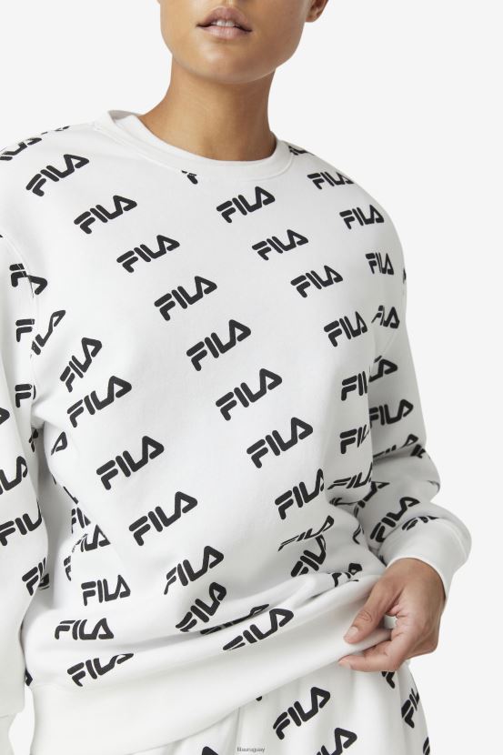 blanco negro FILA fila logo diagonal blanco/negro 6L8PR2468