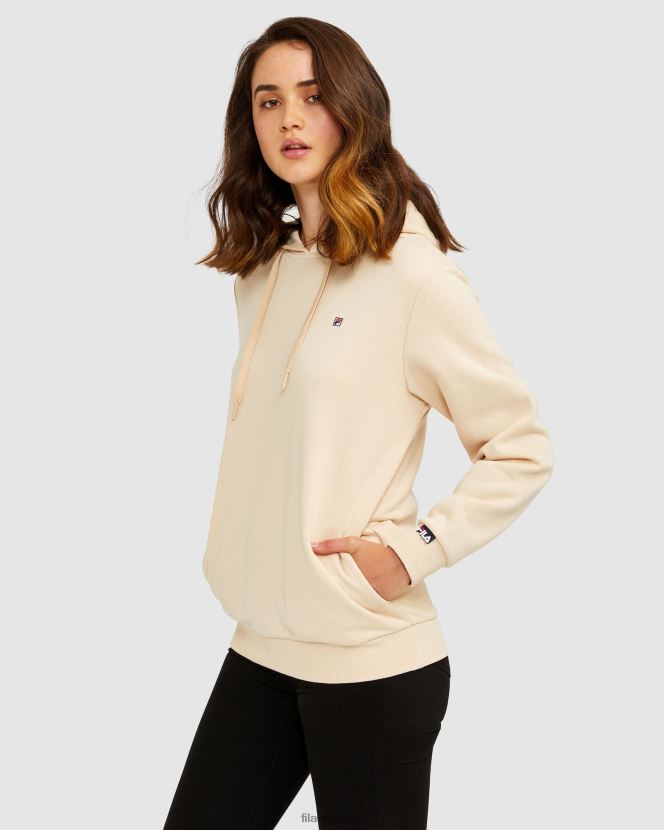 durazno almendrado FILA sudadera con capucha unisex badge 2.0 fila almendra melocotón 6L8PR22636