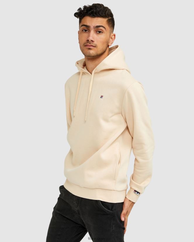 durazno almendrado FILA sudadera con capucha unisex badge 2.0 fila almendra melocotón 6L8PR22636