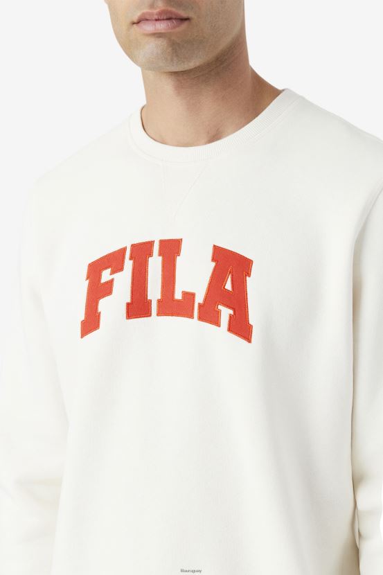 gardenia/rojo fuego FILA sudadera kory con cuello redondo fila gardenia/fiery red 6L8PR2500