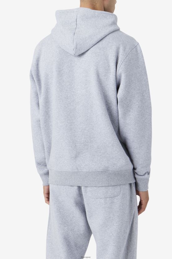 gris claro jaspeado/abeto azul FILA sudadera con capucha fila brook gris claro jaspeado/abeto azul 6L8PR2495