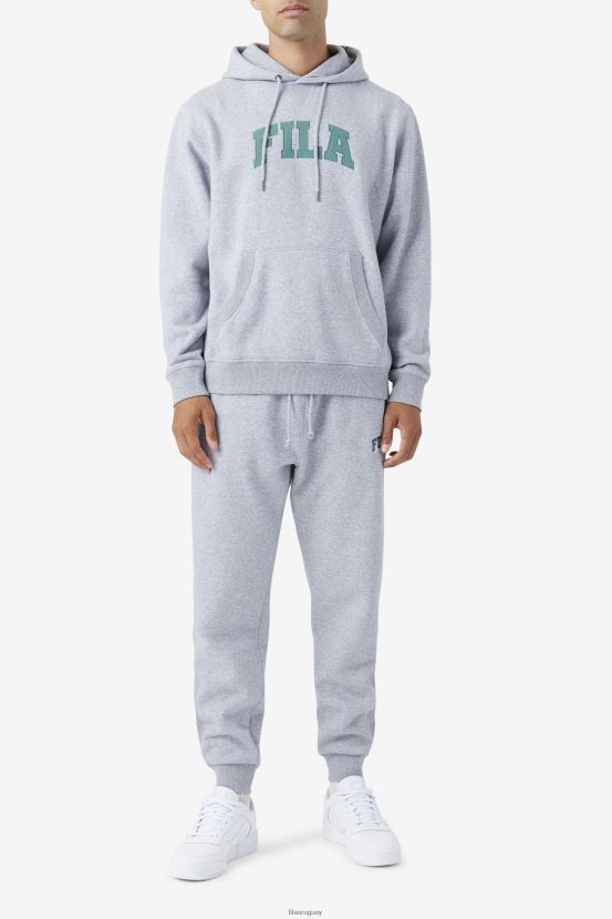 gris claro jaspeado/abeto azul FILA sudadera con capucha fila brook gris claro jaspeado/abeto azul 6L8PR2495