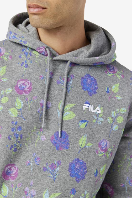 jaspeado/estampado floral FILA sudadera con capucha ashokane fila brezo/estampado floral 6L8PR2548