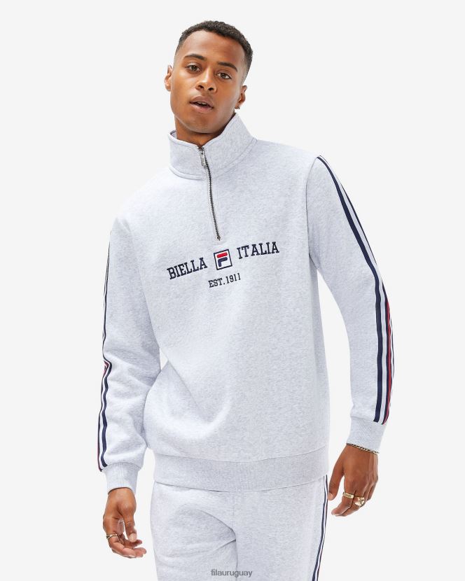 marga gris claro FILA fila aemero qtr zip hombre gris claro marle 6L8PR22617