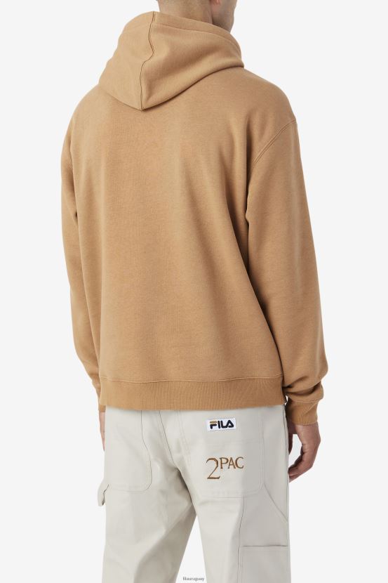 marrón tabaco FILA Sudadera con capucha y parche 2pac fila marrón tabaco 6L8PR2476