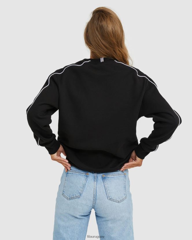negro FILA fila unisex Heritage Crew negro 6L8PR22593