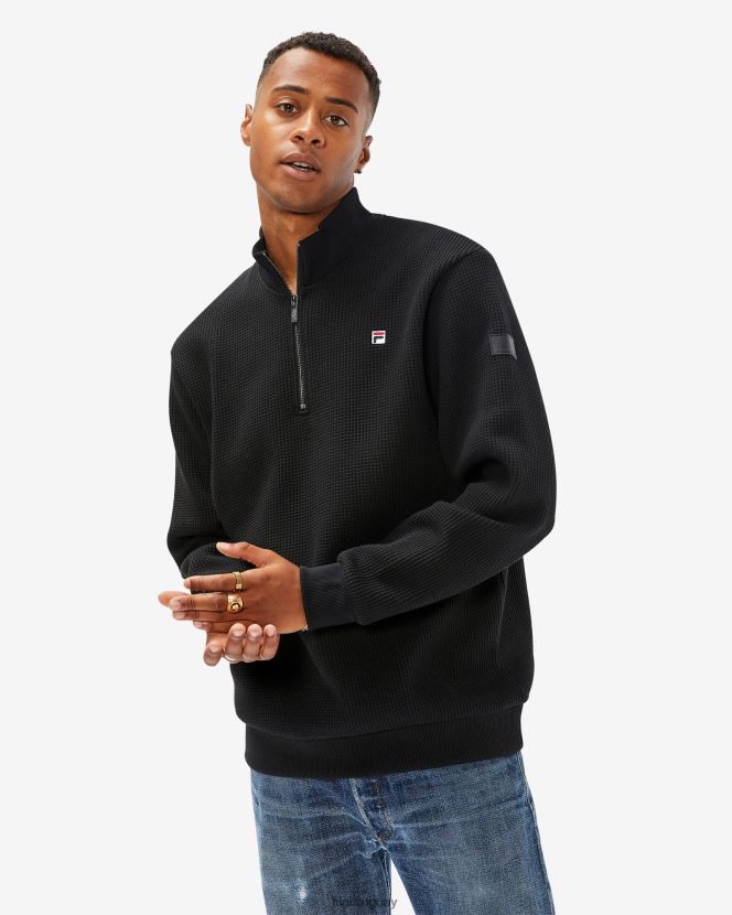 negro FILA insignia de hombre negra 2.0 qtr zip fila 6L8PR22604