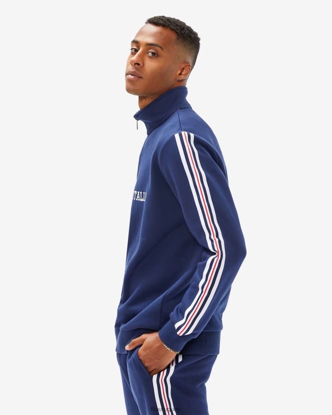 nueva marina FILA fila aemero qtr zip para hombre azul marino 6L8PR22595