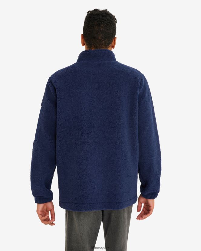 nueva marina FILA fila cole teddy qtr azul marino para hombre 6L8PR22610