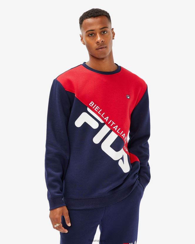nueva marina FILA fila unisex monaco crew nuevo azul marino 6L8PR22635