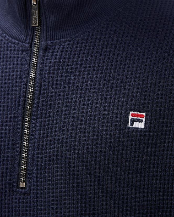 nueva marina FILA insignia de hombre 2.0 qtr zip nueva azul marino fila 6L8PR22633