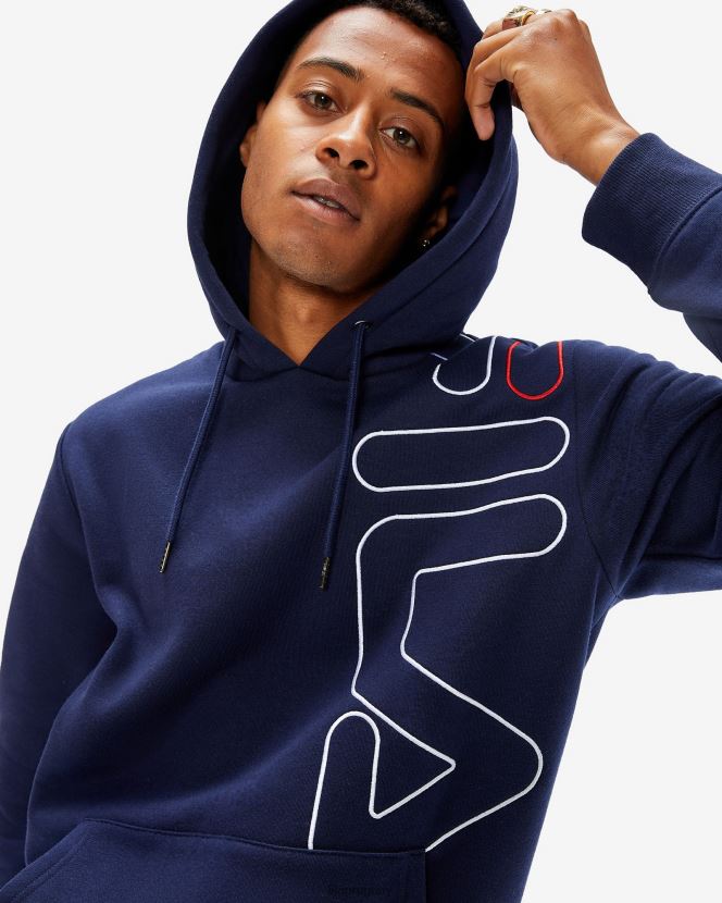nueva marina FILA nueva sudadera fila brando azul marino para hombre 6L8PR22598