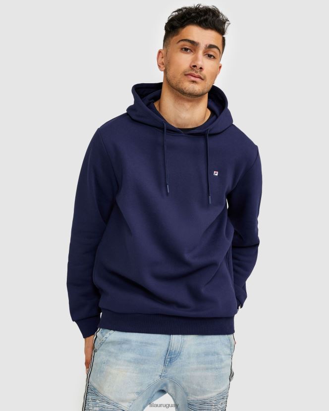 nueva marina FILA sudadera con capucha unisex badge 2.0 fila new azul marino 6L8PR22624