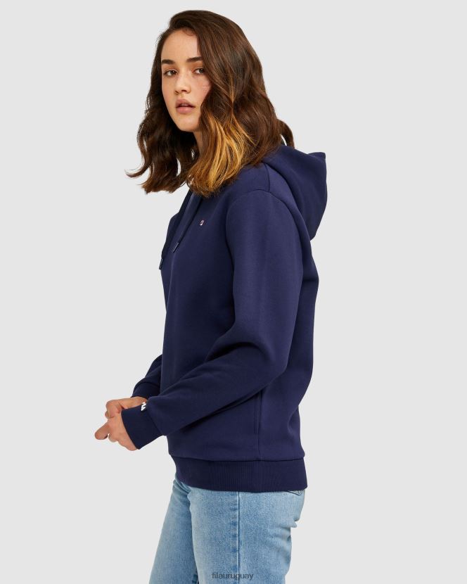 nueva marina FILA sudadera con capucha unisex badge 2.0 fila new azul marino 6L8PR22624
