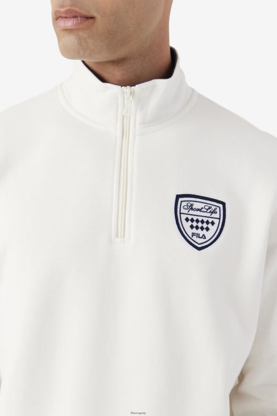 gardenia/azul marino/insecto de junio FILA sudadera fila nima 1/4 zip gardenia/navy/june bug 6L8PR2547