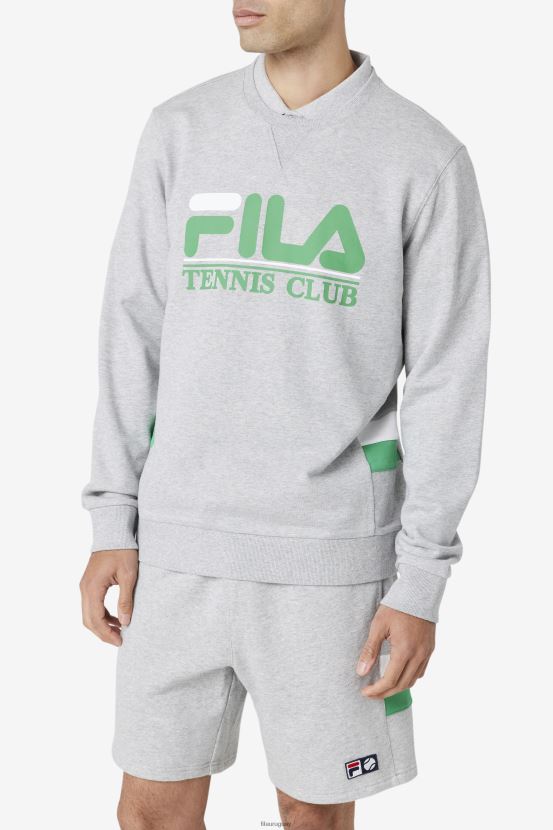gris claro/gominola/blanco FILA sudadera ameh gris claro/jelly bean/blanco fila 6L8PR2467