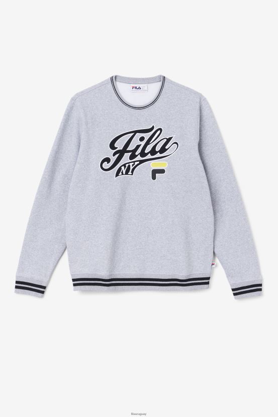 gris claro jaspeado/negro/mimosa FILA sudadera taylor cuello redondo gris claro jaspeado/negro/mimosa fila 6L8PR2497