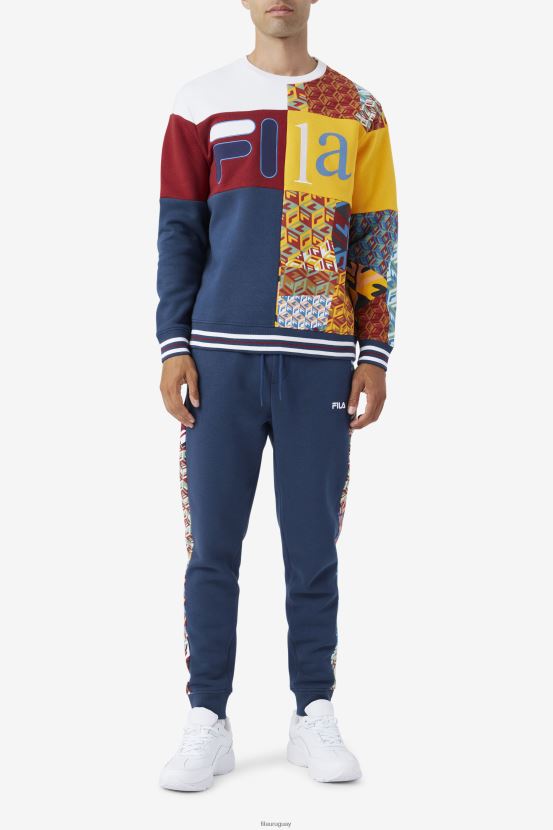 océano/ruibarbo/blanco FILA sudadera fila hansi ocean/rhubarb/white 6L8PR2469