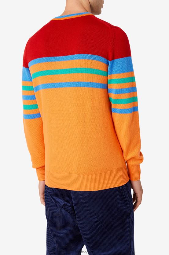 naranja/rojo/verde/azul FILA suéter de cachemira naranja/rojo/verde/azul fila 6L8PR22538