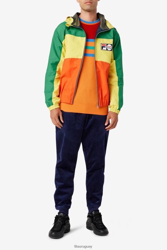 naranja/rojo/verde/azul FILA suéter de cachemira naranja/rojo/verde/azul fila 6L8PR22538