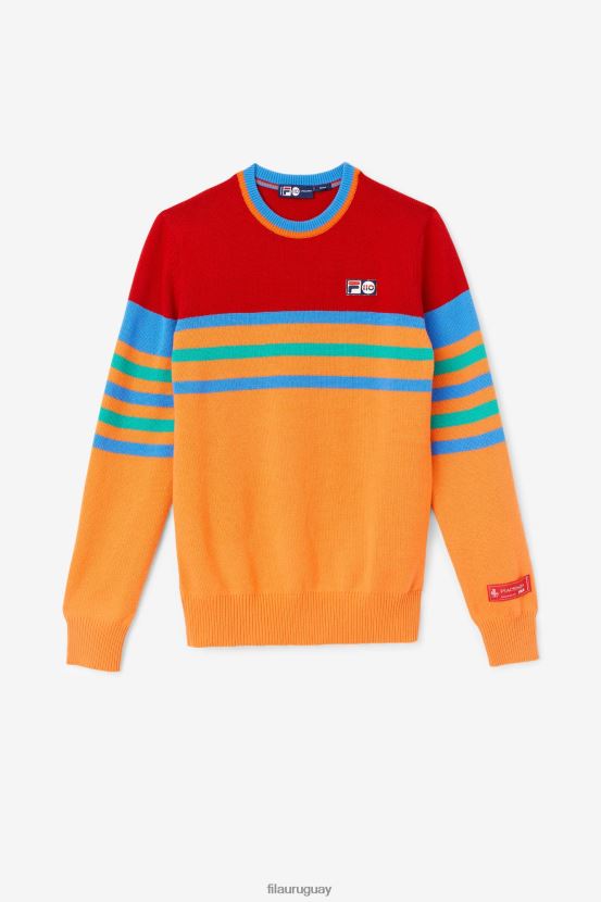 naranja/rojo/verde/azul FILA suéter de cachemira naranja/rojo/verde/azul fila 6L8PR22538