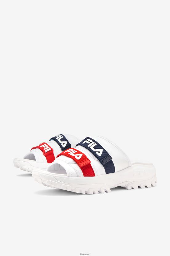 blanco/azul marino/rojo FILA chanclas de exterior para hombre fila blanco/azul marino/rojo 6L8PR2188