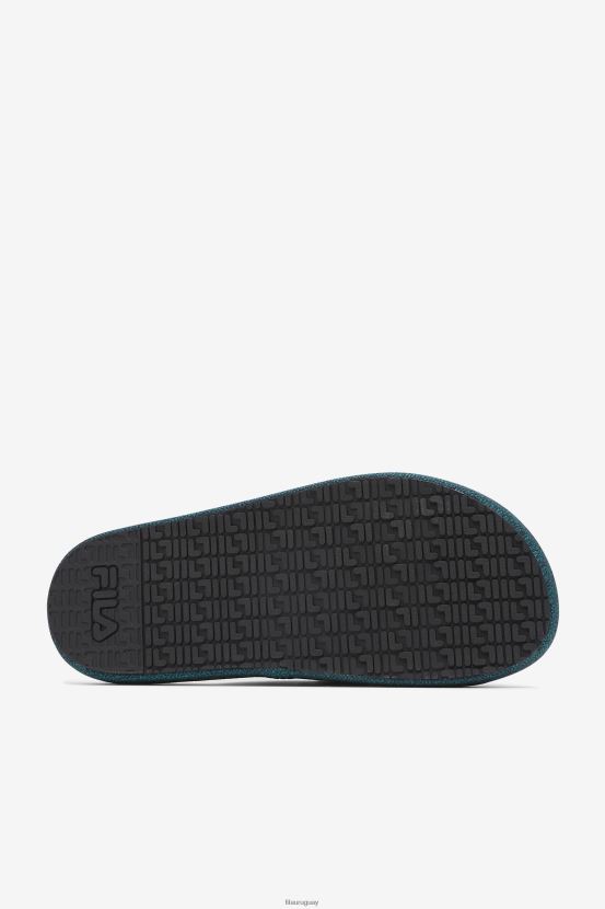 negro/insecto de junio/azafrán FILA chanclas fila atlas para hombre negro/june bug/saffron 6L8PR2195