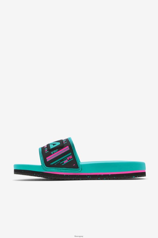negro/rosa brillante/cerámica FILA chanclas lunares para hombre fila black/pink Glow/ceramic 6L8PR2182