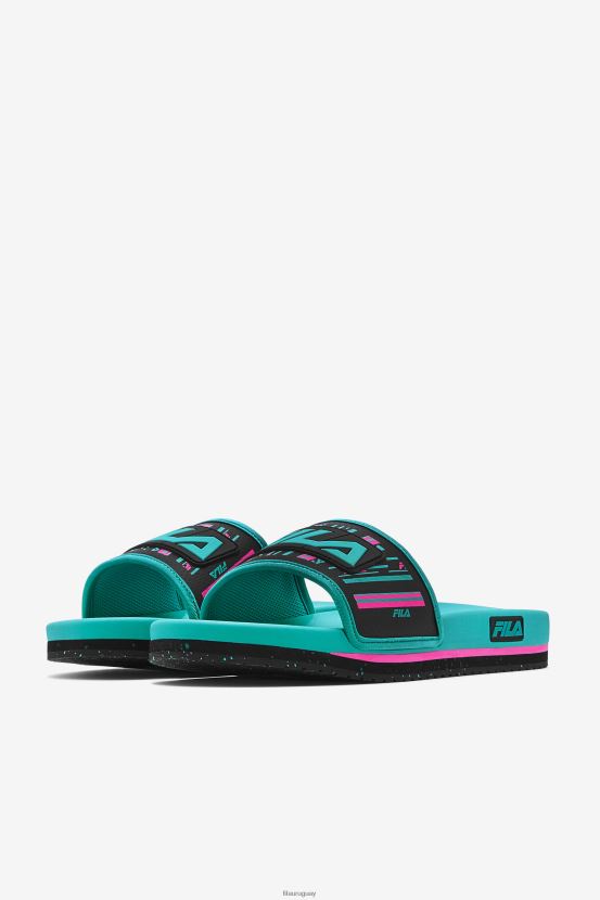 negro/rosa brillante/cerámica FILA chanclas lunares para hombre fila black/pink Glow/ceramic 6L8PR2182