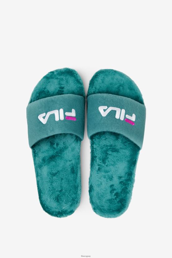 pantano/púrpura/blanco FILA fila terry drifter slide bayou/púrpura/blanco 6L8PR2203