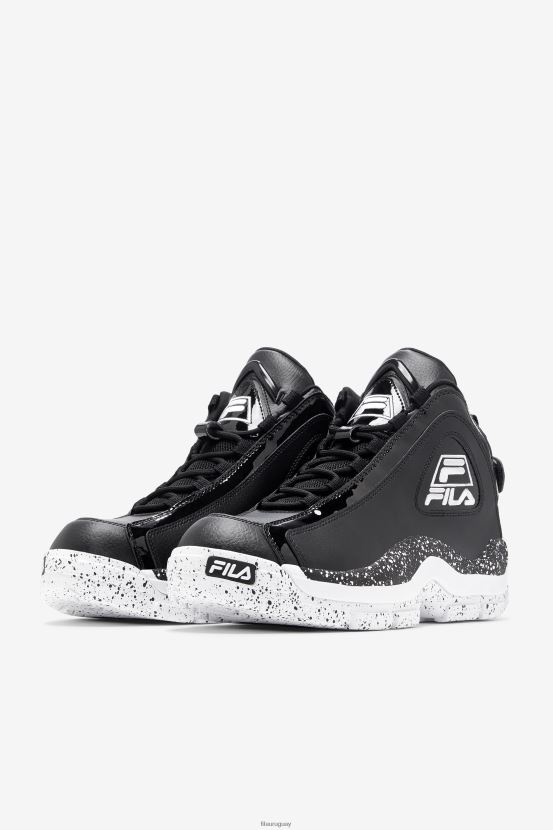 blanco negro FILA fila Grant Hill 2 Hombre Negras/Blancas 6L8PR2102
