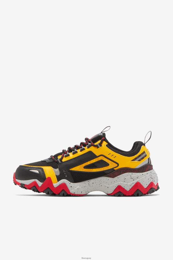 negro/limón/rojo FILA fila oakmont tr hombre negras/limón/rojas 6L8PR2144