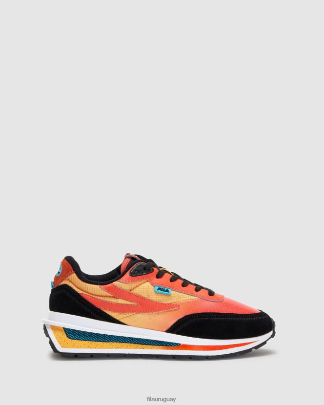 negro/rojo mandarina/ambyel FILA fila renno premium hombre negro/mandarinrojo/ambyel 6L8PR22700