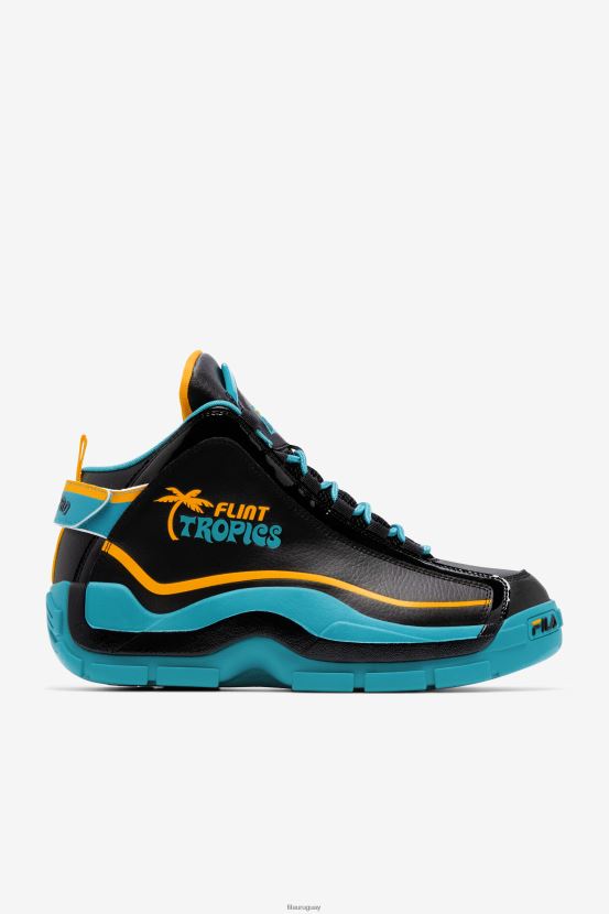 negro/verde azulado/zinnia FILA hombre Grant Hill 2 x Semi-Pro fila negro/verde azulado/zinnia 6L8PR22