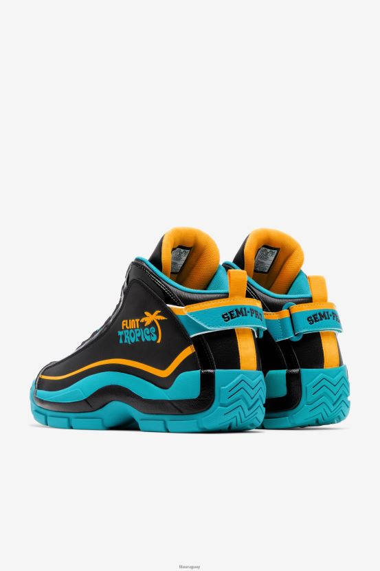 negro/verde azulado/zinnia FILA hombre Grant Hill 2 x Semi-Pro fila negro/verde azulado/zinnia 6L8PR22