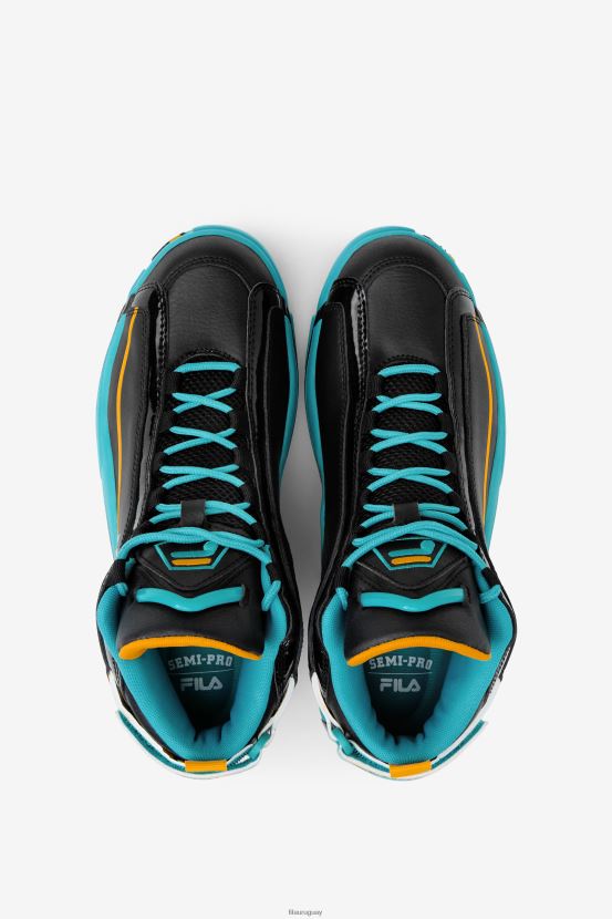 negro/verde azulado/zinnia FILA hombre Grant Hill 2 x Semi-Pro fila negro/verde azulado/zinnia 6L8PR22