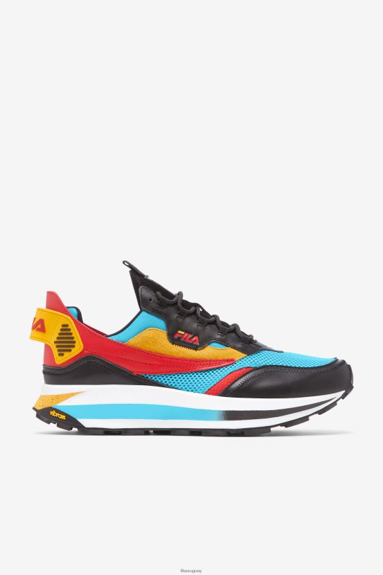 pescado azul/oro/negro FILA fila bluefish/gold/black hombre r1 runner x barneys 6L8PR240