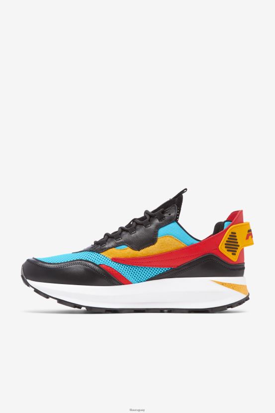 pescado azul/oro/negro FILA fila bluefish/gold/black hombre r1 runner x barneys 6L8PR240